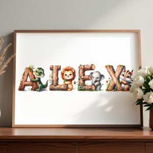 Falikép - Betűk - Természet ABC-je betűk